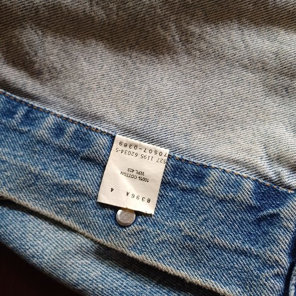 Vtg 90's Levi's Jacket, 70507-0389 Leather Applique, Southwest, Tribal, USA, M - Picture 9 of 15